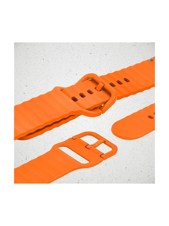 Mobilize Силиконова каишка Оранжева (Apple Watch Series 42/44/45/49 мм)