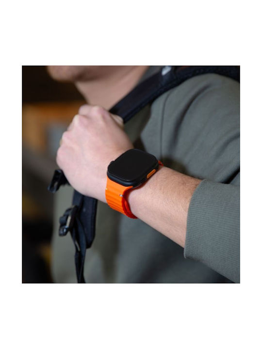 Mobilize Силиконова каишка Оранжева (Apple Watch Series 42/44/45/49 мм)