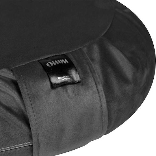 Meditation Cushion Zafu Omm Yoga Gray