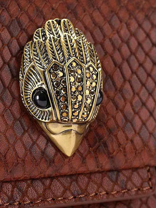 Kensington Δερμάτινη Γυναικεία Τσάντα Ώμου Καφέ