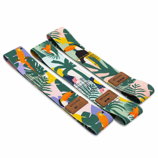 Spokey Home Jungle Buclă Lungă Module 3 Bucăți Multicolore 0.32m