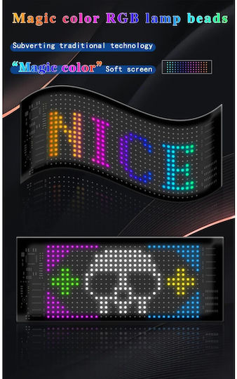 GloboStar Scrollende LED-Schild Einseitig Wasserdicht 32x16cm RGB