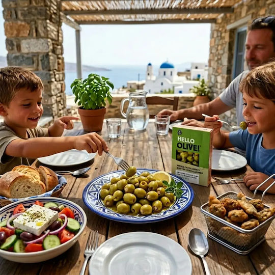 Hello Olive Зелени маслини с пълнеж 200гр