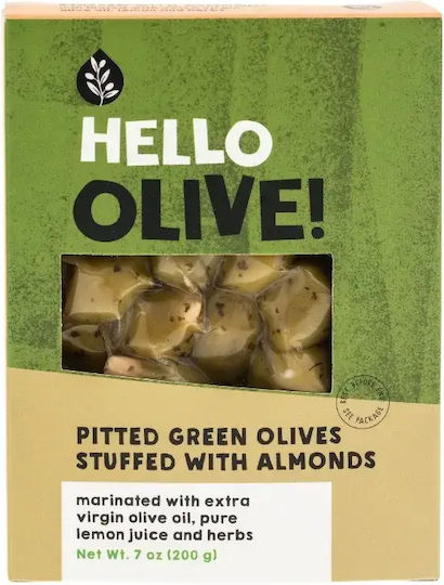 Hello Olive Зелени маслини с пълнеж 200гр
