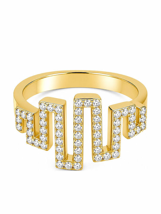 Rebecca Damen Ring mit Zirkonia Vergoldet