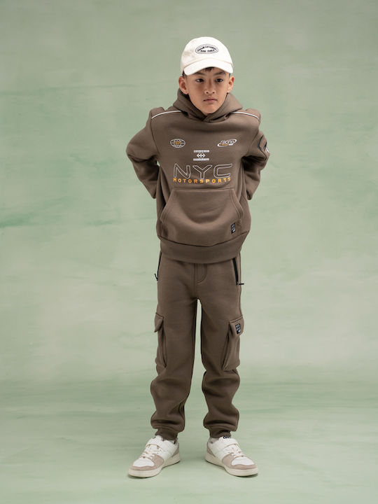 Kinder Sweatpants Set Braun
