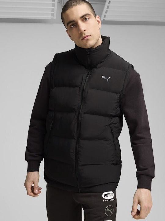Ärmellose Herren Jacke Schwarz