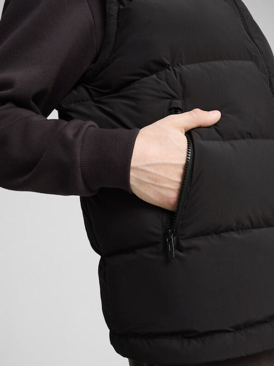 Ärmellose Herren Jacke Schwarz
