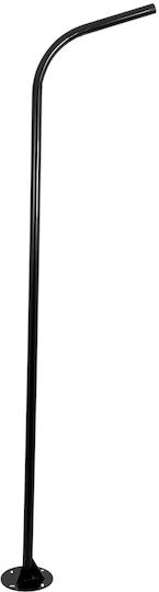 Globostar Urbano-280 Glb-000-0008 Metal Galvanized Lighting Pole Solar Street Light Outdoor Ral 9005 Matte Black M84 X W25 X H280cm Glb-000-0008