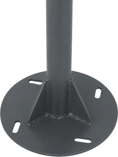Globostar Helios-280 Glb-000-0003 Galvanized Metal Lighting Pole for Outdoor Solar Spotlight Ral 7016 Anthracite Grey M35 × W25 × H280cm Glb-000-0003