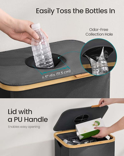 Songmics Plastic Recycling Bin 95lt Grey