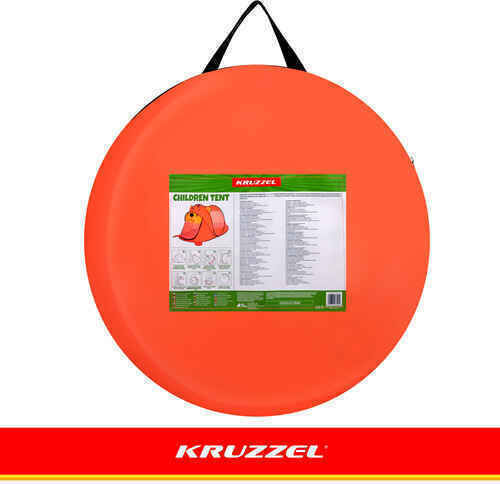 Kruzzel Kinderzelt Schloss Pop Up Orange