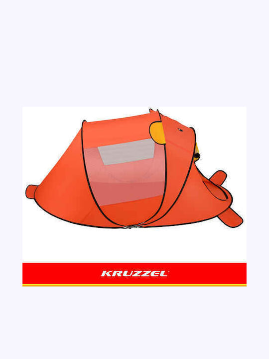 Kruzzel Children's Castle Pop Up Tent Orange