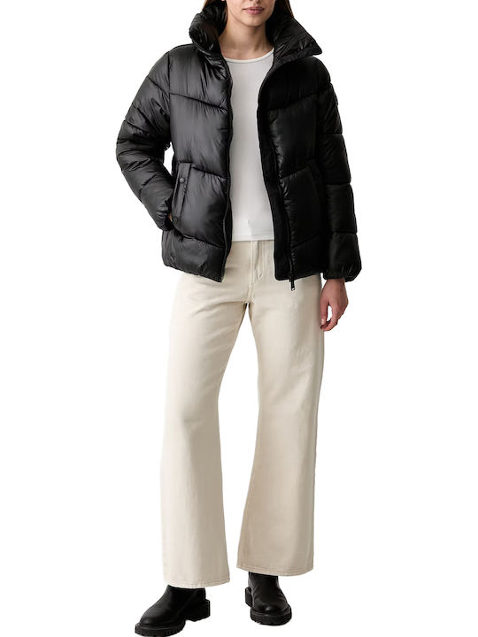 Дамско Puffer Яке за Зима Mck/metlc Blk