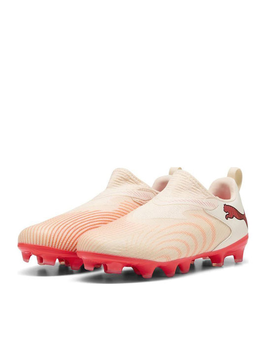 Future 9 Match FG/AG Kinder Fußballschuhe mit Tappen Beiges