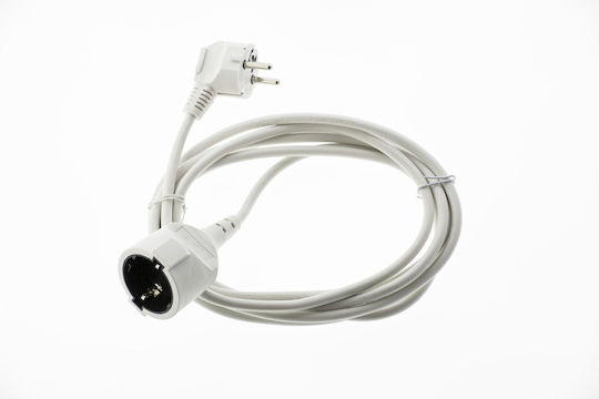 Entac Extension Cord Reel with 5m Cable Cross Section 3 x 1.5mm² and Grounding