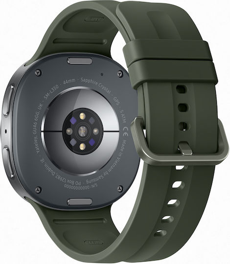 Samsung Galaxy Watch 9 Aluminium 44mm Wasserdicht Mit Herzfrequenzsensoren (Silber)