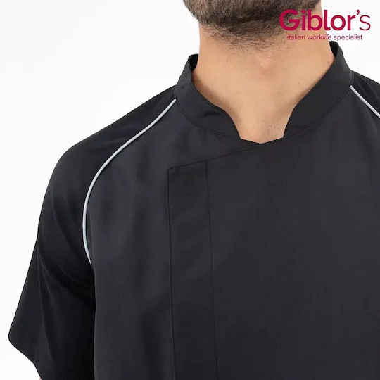 Giblor's Chef Jacket 100% Microfiber Black