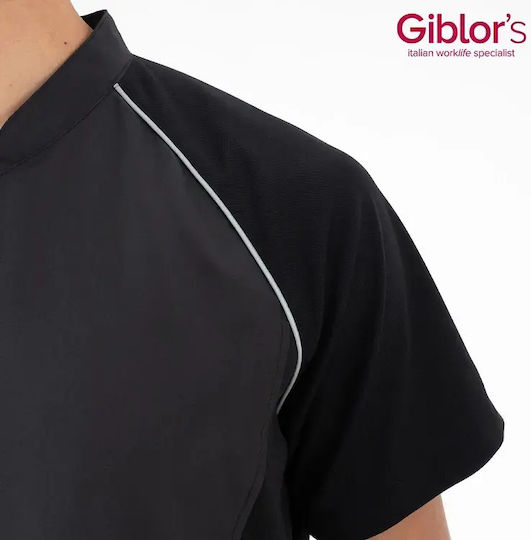 Giblor's Chef Jacket 100% Microfiber Black