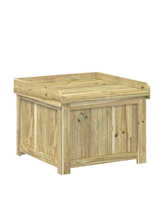 vidaXL Outdoor Wooden Green Storage Box L58.5xW60xH47cm