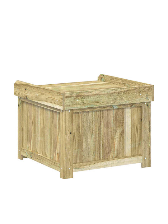 vidaXL Outdoor Wooden Green Storage Box L58.5xW60xH47cm