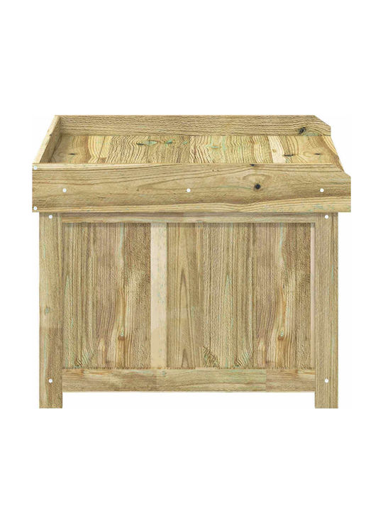 vidaXL Outdoor Wooden Green Storage Box L58.5xW60xH47cm