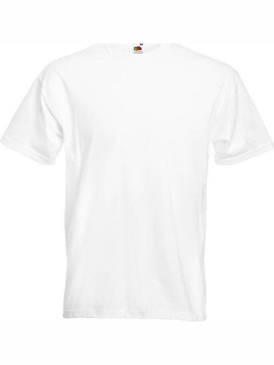 Fruit of the Loom Super Premium T Men's Short Sleeve Promotional T-Shirt White