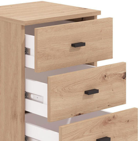 Chest of Drawers Wooden Almond 38 3f Rs Almond 39x35x56cm