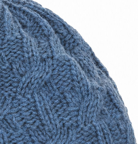 Beanie Γυναικείος Σκούφος Πλεκτός σε Μπλε χρώμα