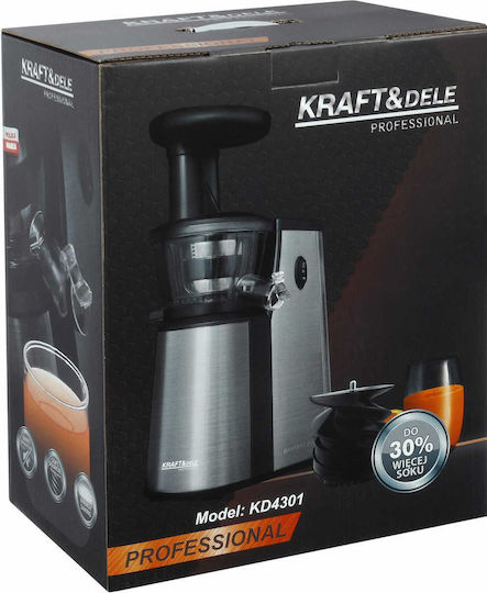 Kraft & Dele Storcător de Fructe cu Presare Lentă 450W Gri