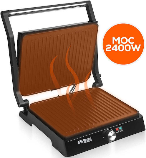 Kraft & Dele Сандвич мейкър Грил 2400W Сив