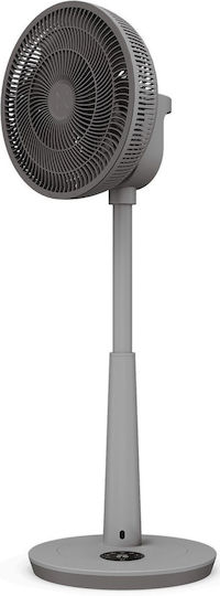 Duux Whisper 3 Стоящ Вентилатор 19W Диаметър 34cm с Дистанционно Сив