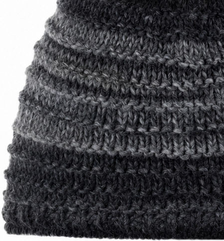 Lux Pom Pom Beanie Γυναικείος Σκούφος Πλεκτός σε Γκρι χρώμα