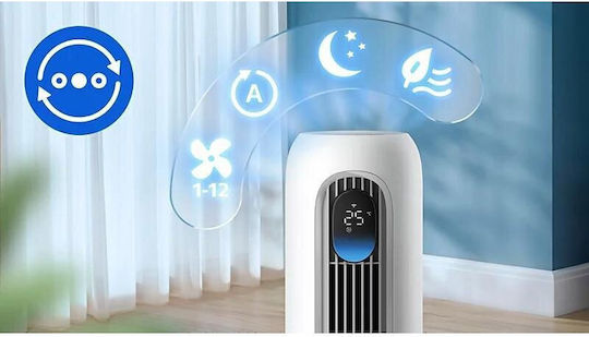 Philips 7000 Series Ανεμιστήρας Πύργος 30W με Τηλεχειριστήριο Λευκός
