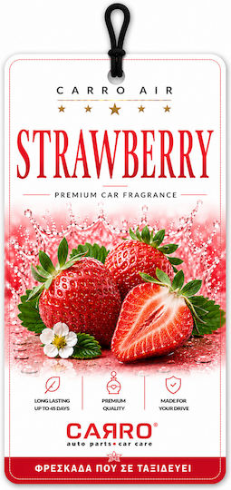 Carro 242911 Hanging Car Air Freshener Manny Aroma Strawberry Scent