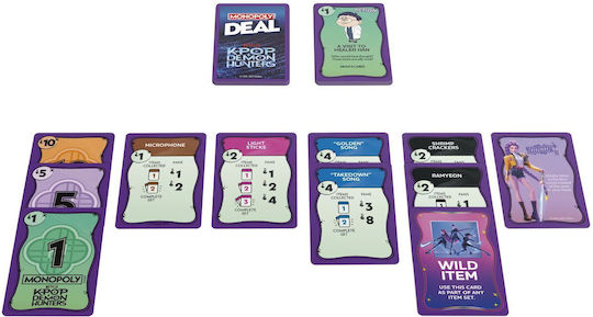 Επιτραπέζιο Παιχνίδι Monopoly Deal Hunters Of Demons K Pop για 2-5 Παίκτες 8+ Ετών G4498 (EN) Hasbro