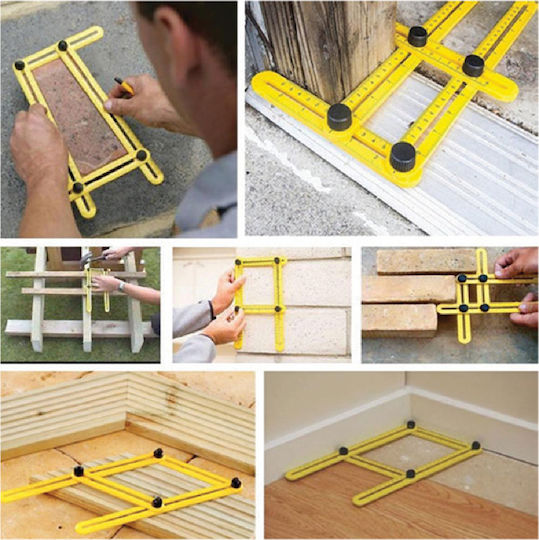 Topmaster Carpenters Angle Ruler Plastic Flexible Ruler from Plastic