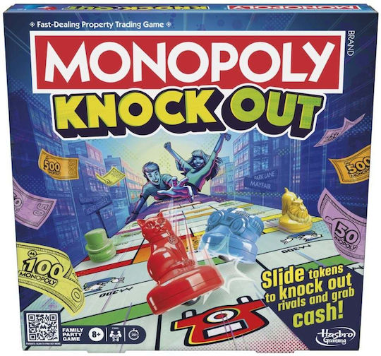 Επιτραπέζιο Παιχνίδι Monopoly Knock Out για 2-6 Παίκτες 8+ Ετών (EN) Hasbro