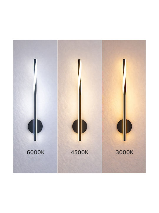 VenCore Modern Wall Lamp with Integrated LED and Adjustable White Light Gold