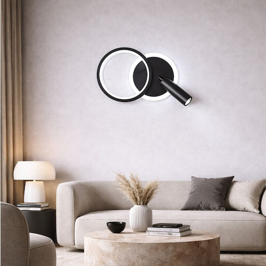 VenCore Lampă de Perete LED Neagră VenCore Lampă de Perete LED Neagră