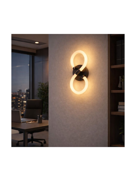 VenCore Modern Wall Lamp with Integrated LED and Adjustable White Light Gold