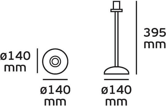 VK Lighting Decorative Lamp with Socket for Bulb E27 Silver