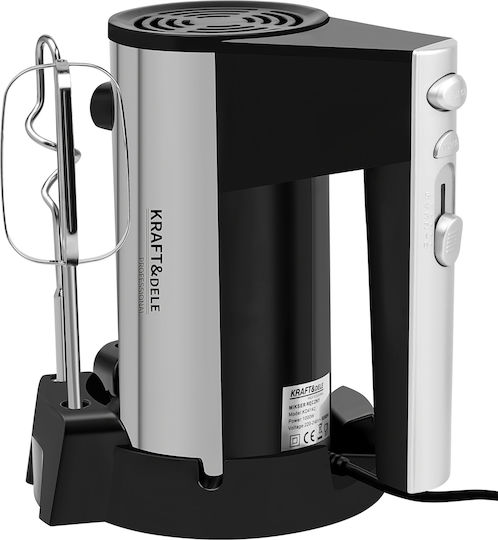 Kraft & Dele Handmixer 1000W Grau