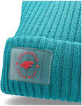 4F Beanie Γυναικείος Σκούφος Πλεκτός σε Τιρκουάζ χρώμα 4F Beanie Γυναικείος Σκούφος Πλεκτός σε Τιρκουάζ χρώμα