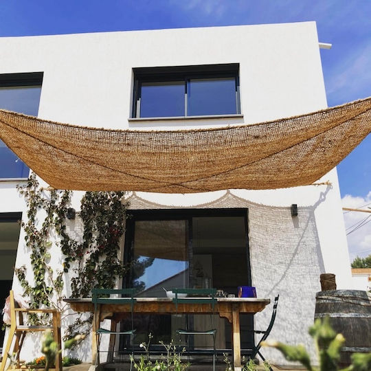 Showood Квадратно Кафяво Shade Sail С Парчета 3x2m