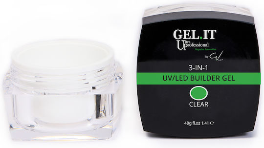 GEL.IT.UP 3-in-1 Gel Νυχιών Διάφανο 30ml