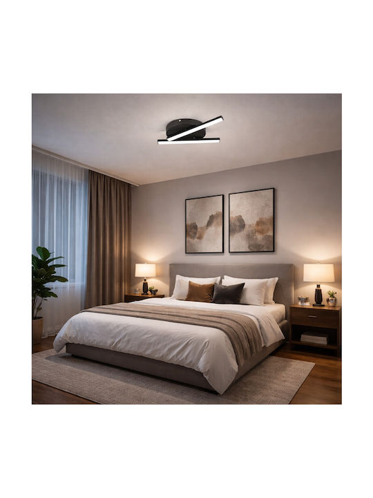 VenCore Plafonieră de Tavan 50cm Albă cu LED Integrat