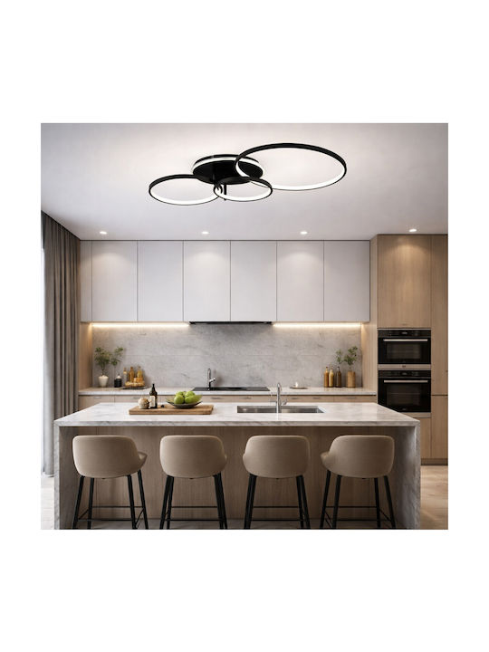 VenCore Ceiling Light 89cm Gold with Integrated LED and Remote Control