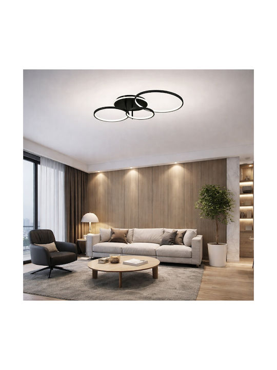 VenCore Ceiling Light 89cm White with Integrated LED and Remote Control