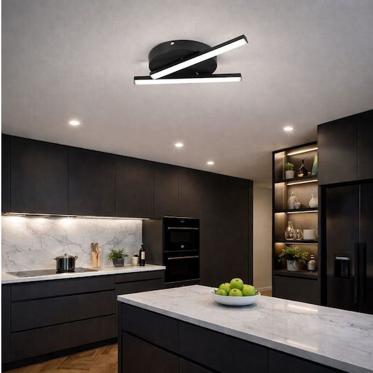 VenCore Ceiling Light 50cm Gold with Integrated LED